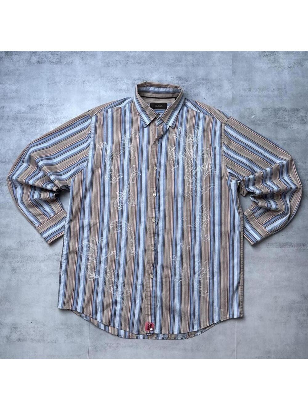 Y2K Tasso Elba 00s Button Up Long sleeve  button up shirt